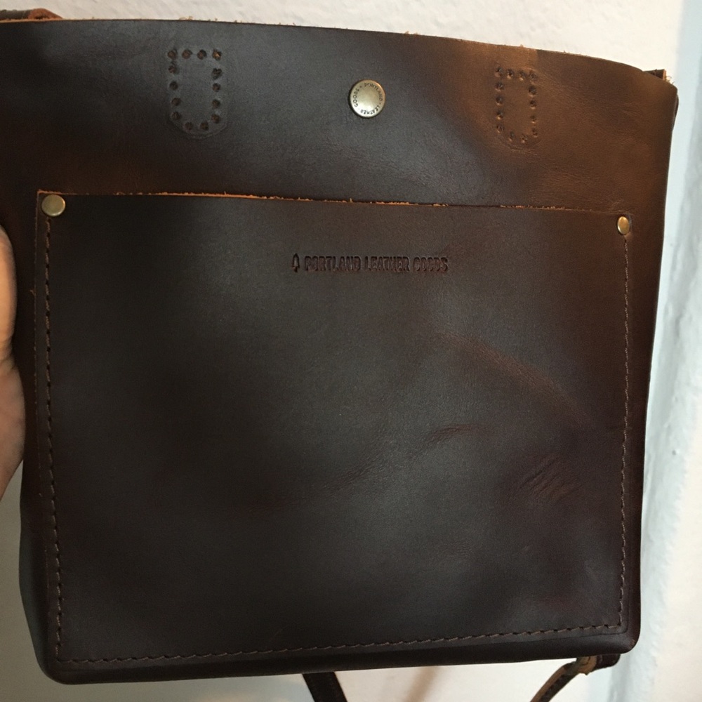 Portland Leather Goods mini crossbody tote
